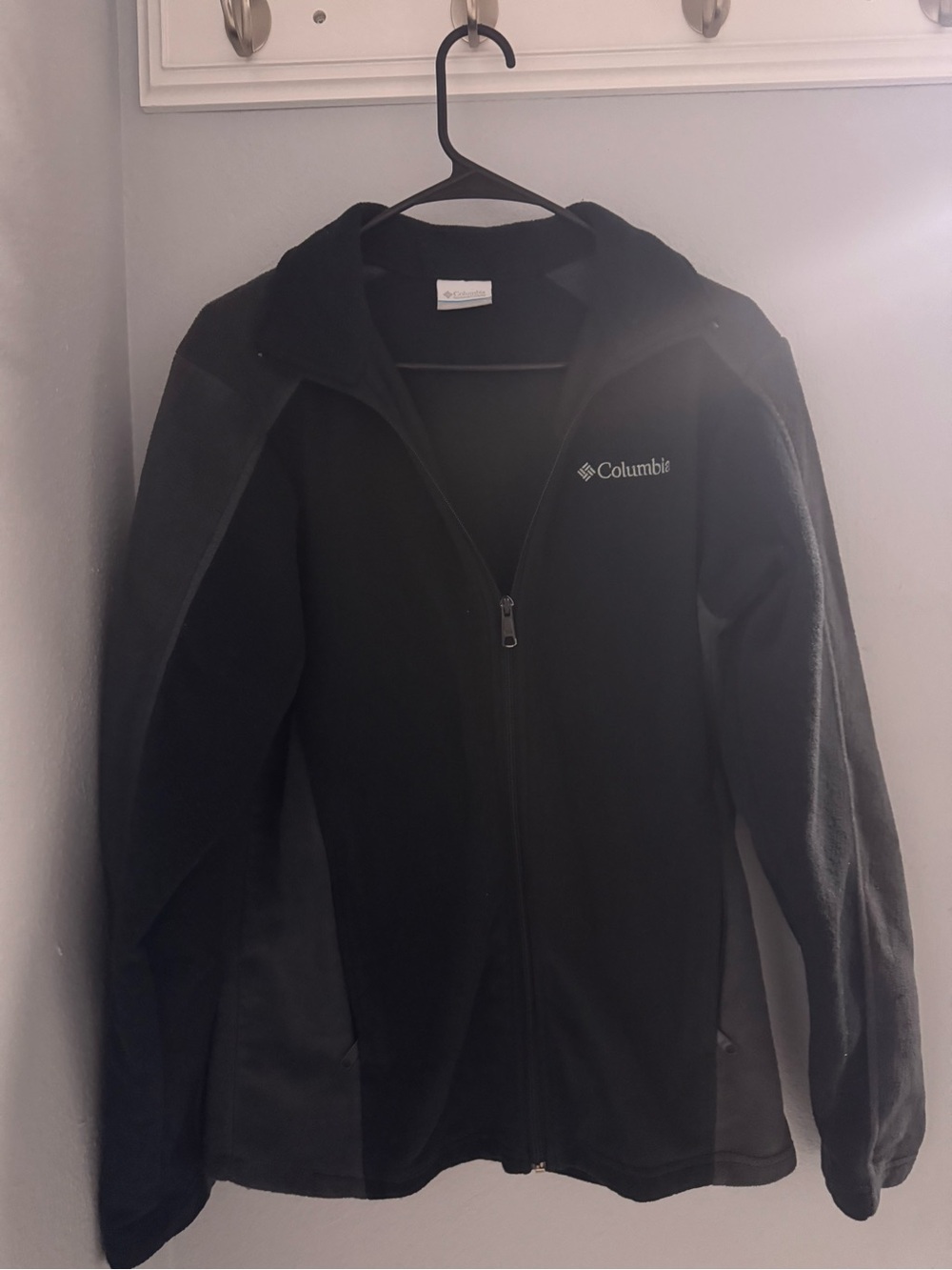 Columbia Black Full-Zip Hooded Fleece Jacket